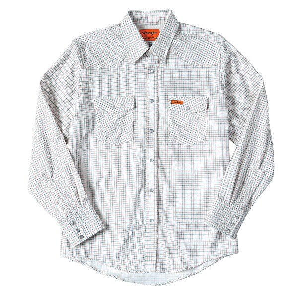 Mens Western FR Work Shirt in White